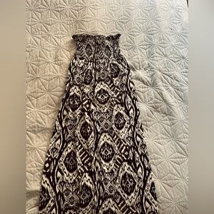 Long strapless dress